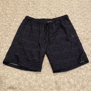 Hurley Men's Dark Gray Athletic Shorts Size Medium
